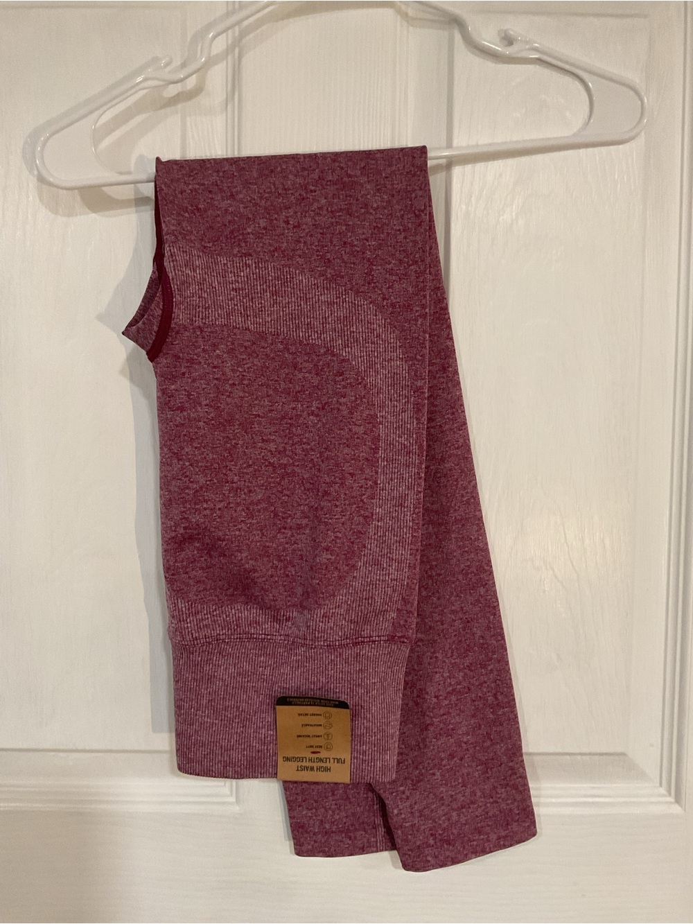PINK Victoria's Secret Marled Plum Seamless Leggings